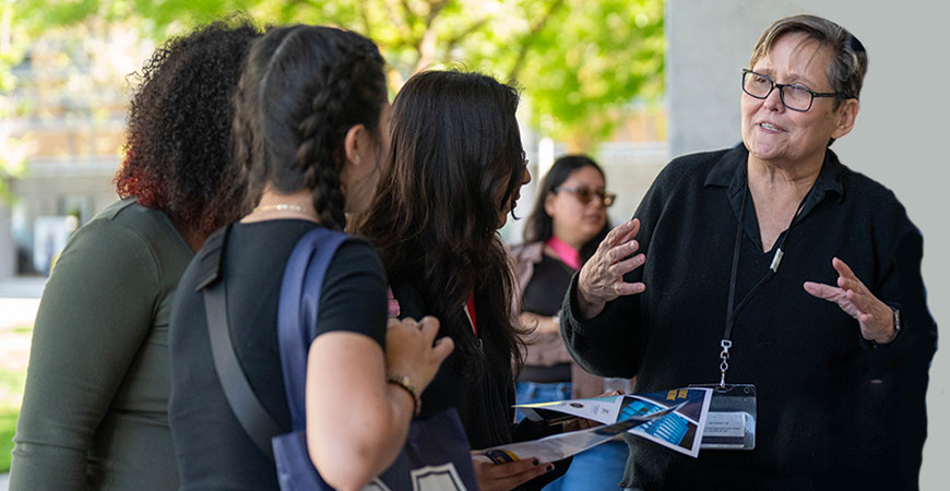 UC Merced's Professor Valerie Leppert at Bobcat Day