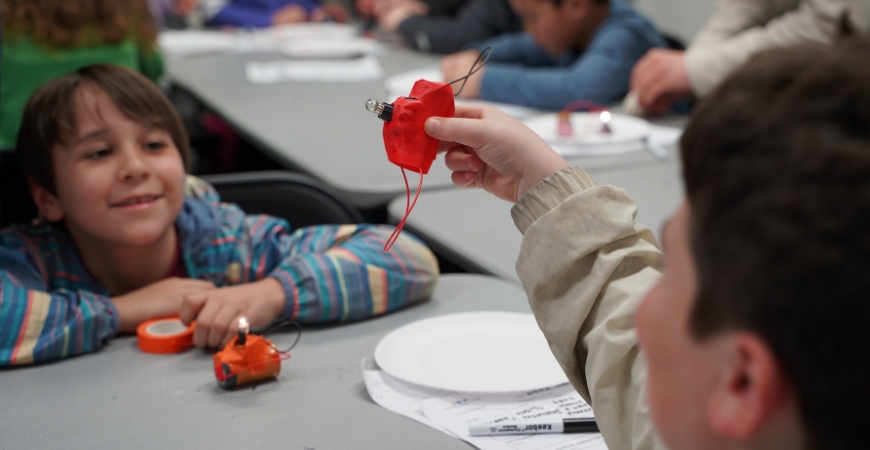 Children play and learn at the Kids Discovery Center